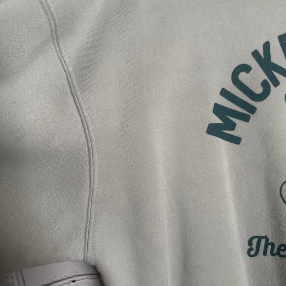 Disney Mickey Mouse The One And Only Sweatshirt Women’s Size Large Gray W/Green - Picture 5 of 6